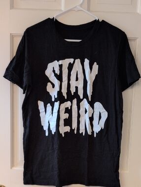 Wicked Glow In The Dark "Stay Weird" Graphic Tee - Black